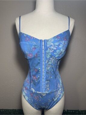 Free People Intimately Night Rhythm Corset Bodysuit